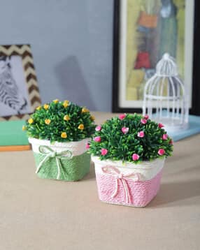 foliyaj Set of 2 Artificial Flower Plants with Pots-picture-12