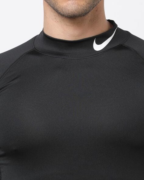 Nike black store mock turtleneck