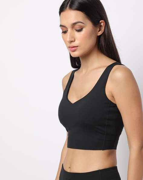 Skechers Shop Sports Bra Online Buy Skechers Black Lightly Padded