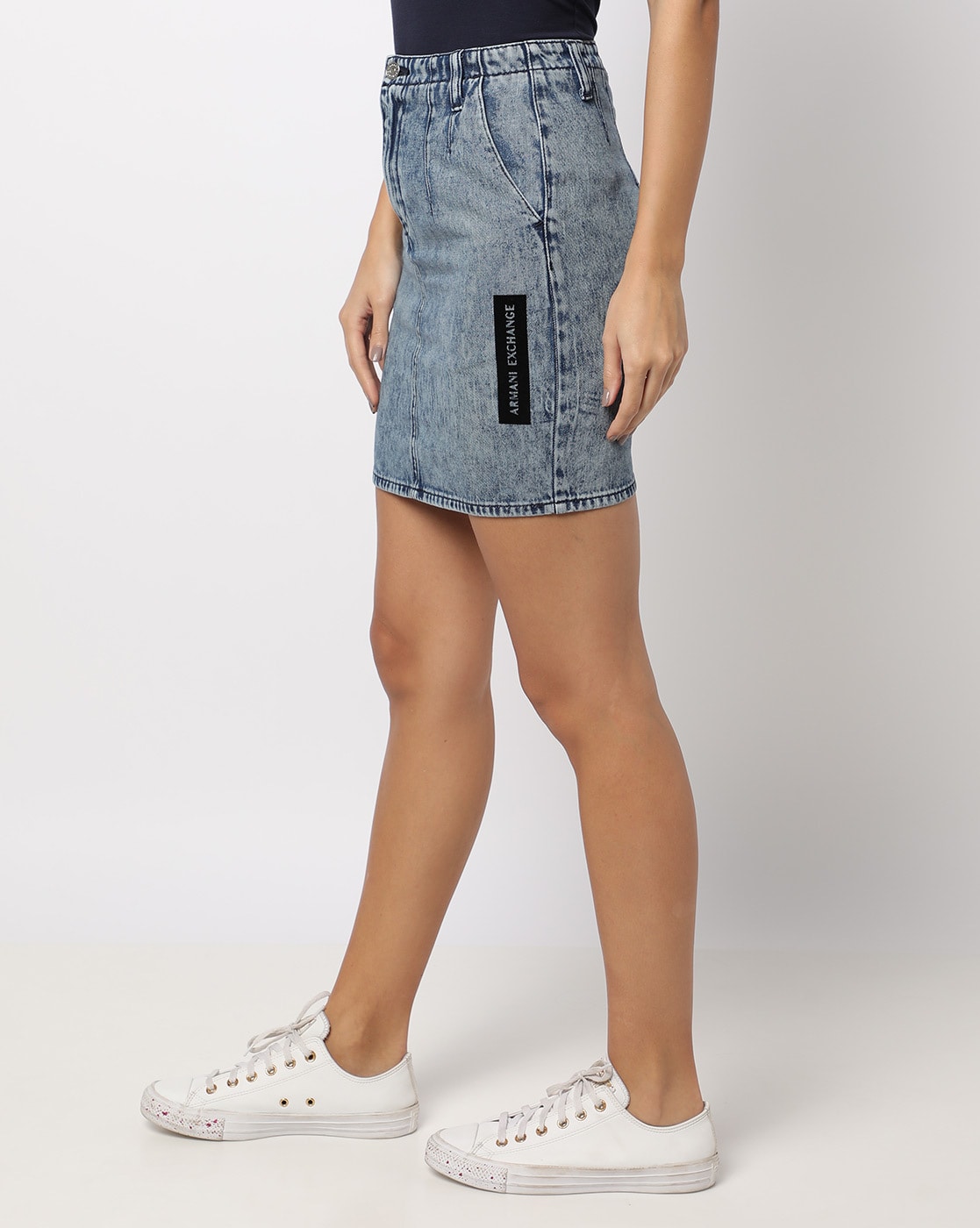 Armani on sale denim skirt