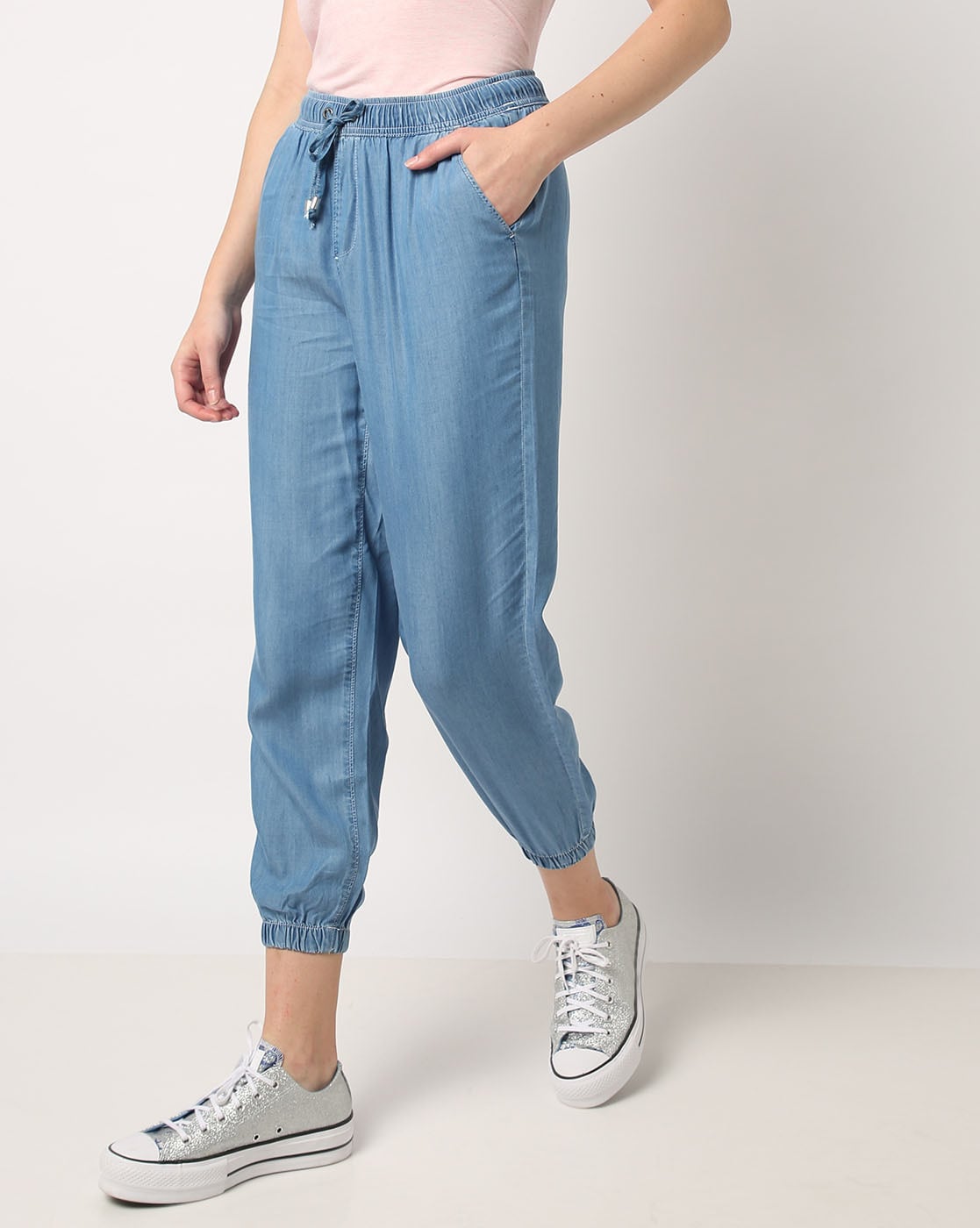 Buy SKP Fashion Blue Women's Denim Joggers | SKP | 34 | Online at Lowest  Price Ever in India | Check Reviews & Ratings - Shop The World