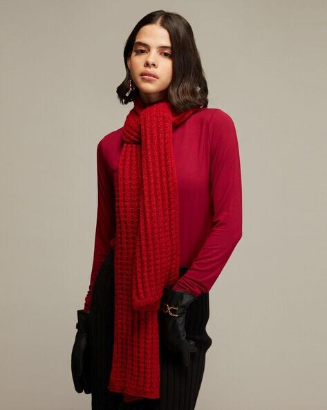 Knitted Rectangular Scarf Price in India