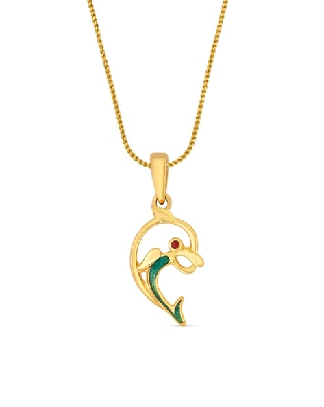 Fish design deals gold locket