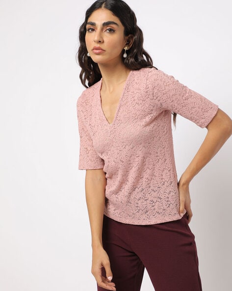 Buy Pink Tops for Women by Fig Online