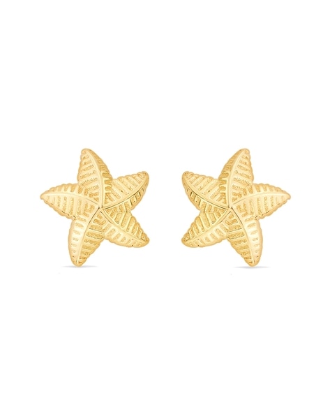 Starfish Stud Earrings Gold or Rose Gold Vermeil – Lime Tree Design