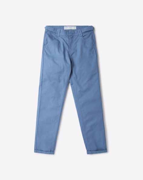 Buy ONE FRIDAY Mint Solid Cotton Regular Boys Trousers | Shoppers Stop-anthinhphatland.vn