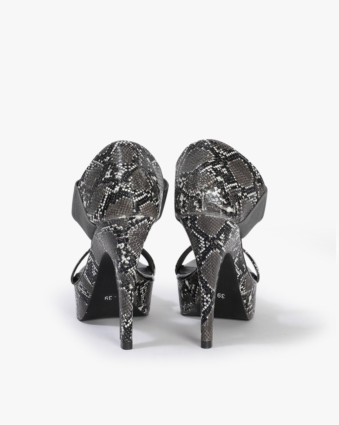 Black snake best sale print heels