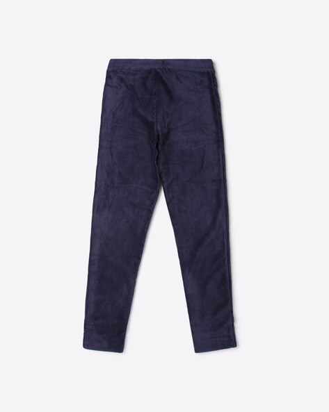 Navy blue outlet corduroy leggings