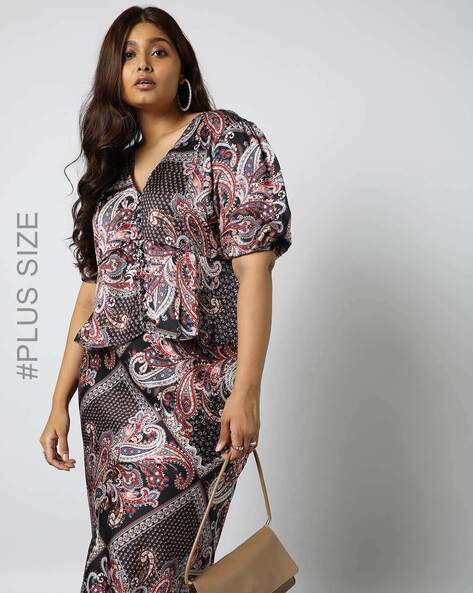 Buy Plus Size Peplum Dress Online In India -  India