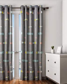urban dream Typographic Print Long Door Curtain-picture-10