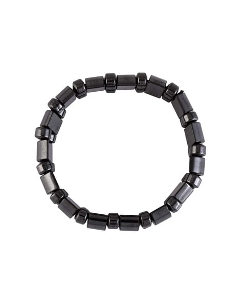 Black Metal Hematite Magnetic Bracelet Therapy - Magnets By HSMAG