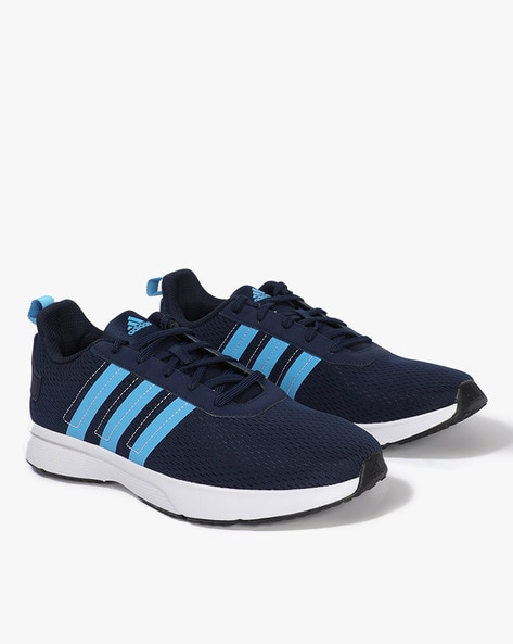 Adidas neo hotsell blue running shoes