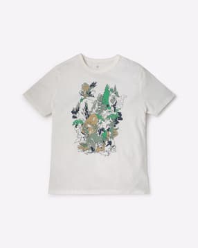 Printed Round Neck Short Sleeves T-Shirt-image-23