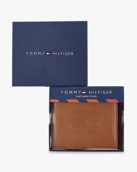 Tommy hilfiger small sale embossed bifold wallet