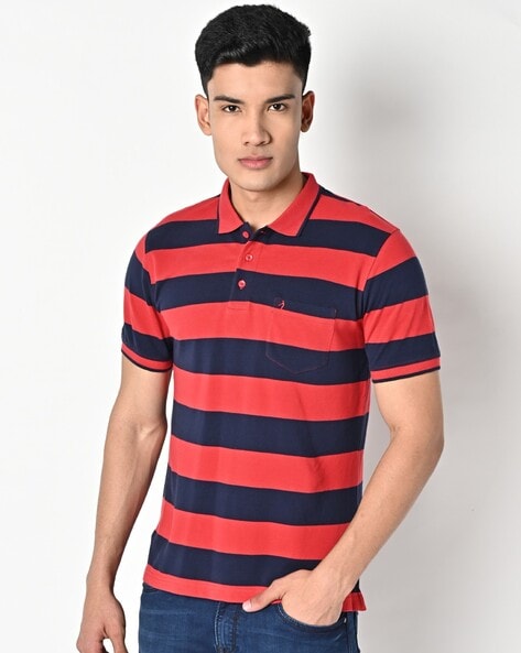 Striped t shirt mens cheap india