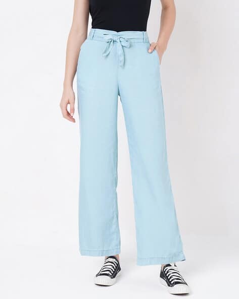 Kraus Paperbag Waist Skinny Pants With Belt High-Rise Paperbag