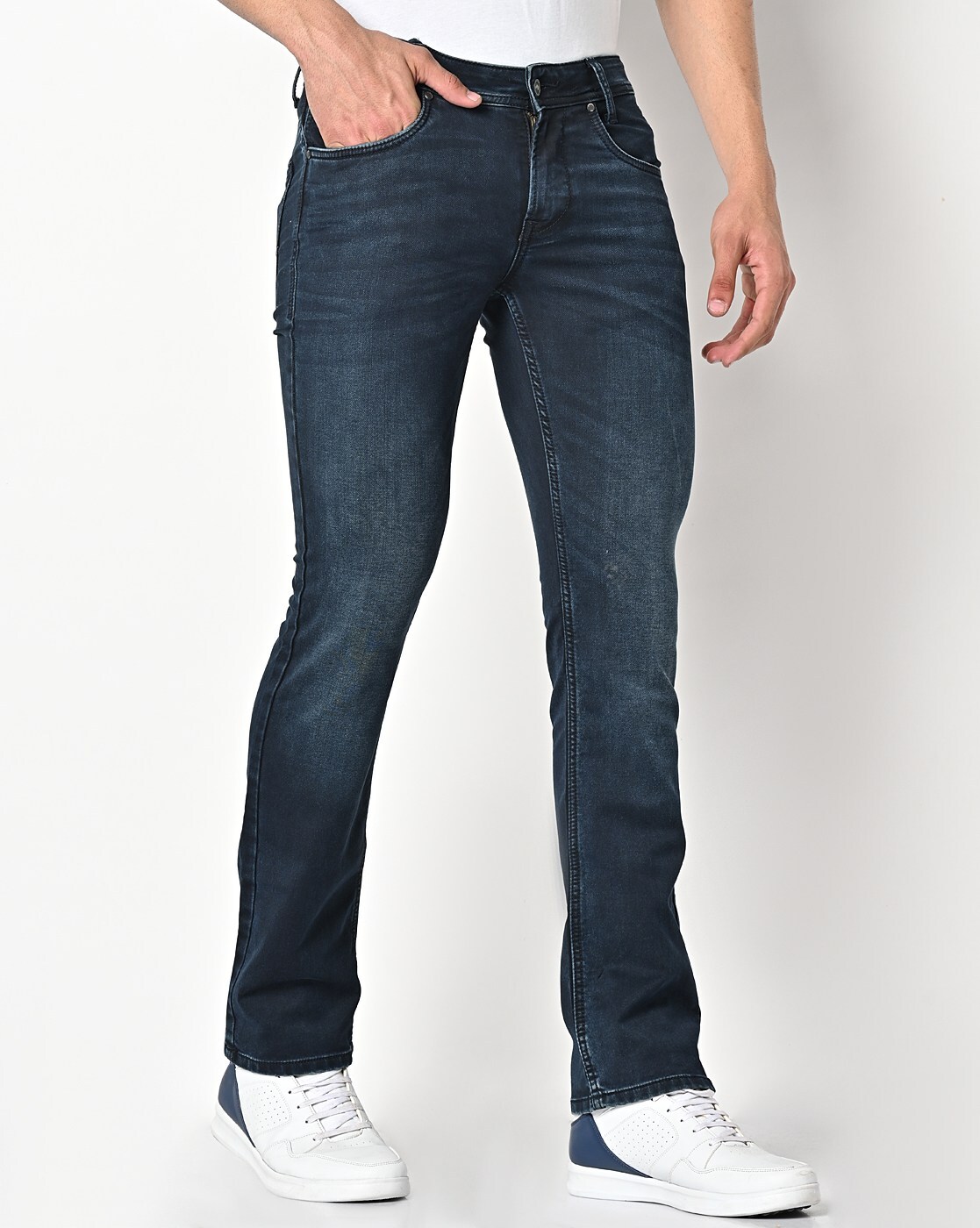 Buy Navy Blue Jeans for Men by MUFTI Online Ajio