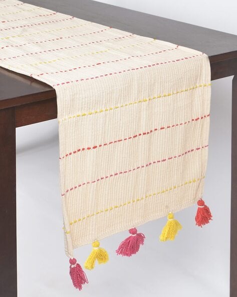 Tissina table runner 100% beige lino 50 x 160 cm | Kave Home