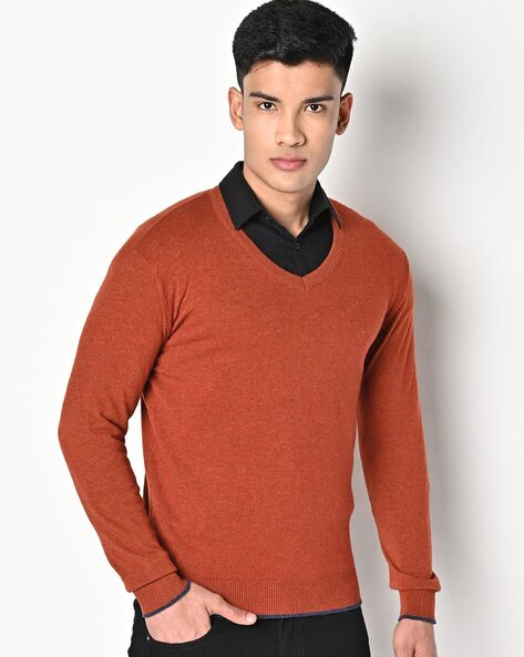 V shape outlet sweater