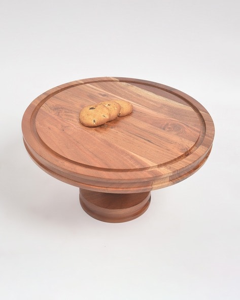 Wood Cake Stand with Glass Dome: Transformable to Cheese Board -  Multi-function | eBay