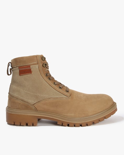 Ankle-Length Lace-Up Boots