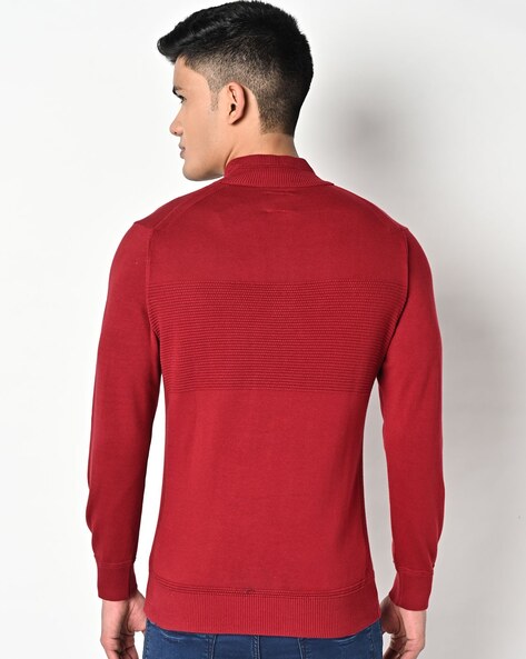 Red hot sale half sweater