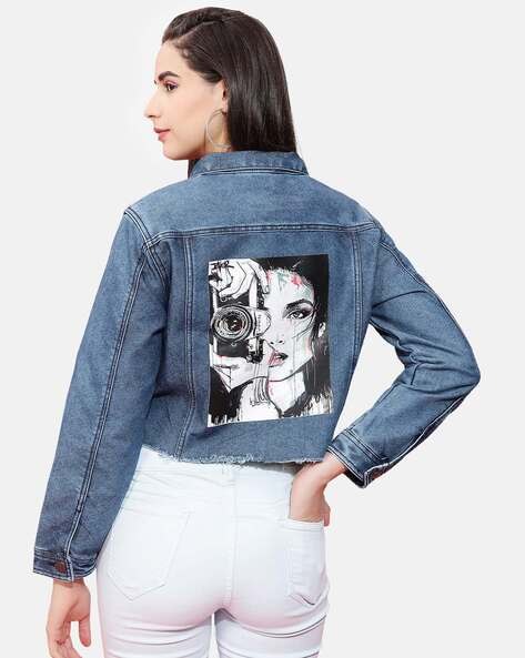 Buy Meer India Garments Full Sleeve Denim Jacket for Women's (Small) at  Amazon.in