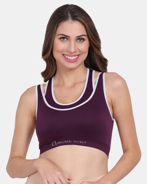 Removable Cup Lightly-Padded Sports Bra