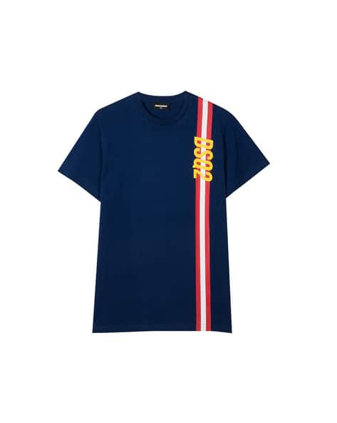 Brand Print Crew-Neck T-Shirt