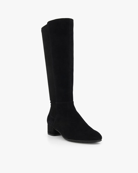 Suede boots calf store length