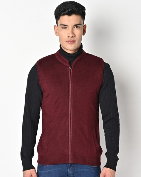 Buy Maroon Sweaters Cardigans for Men by INDIAN TERRAIN Online