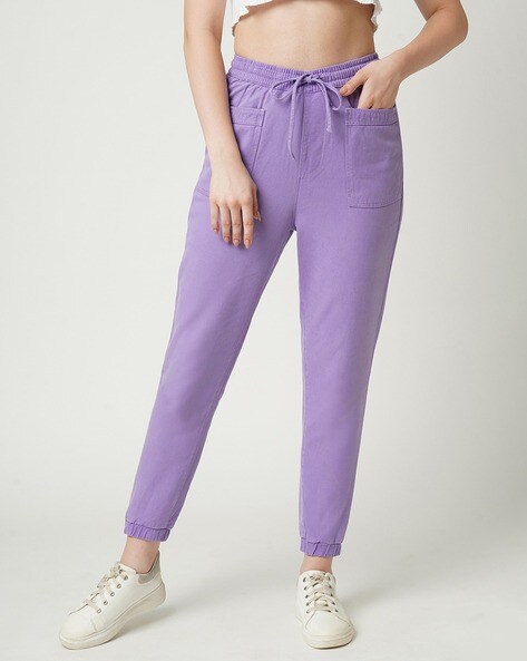 Buy Purple Track Pants for Women by VAN HEUSEN Online