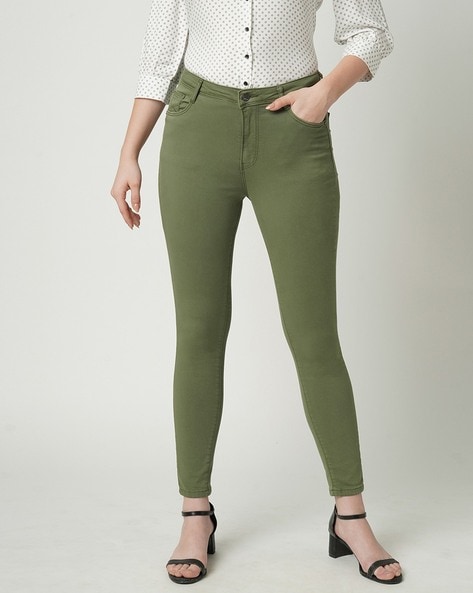 Buy Green Jeans Online In India At Best Price Offers | Tata CLiQ