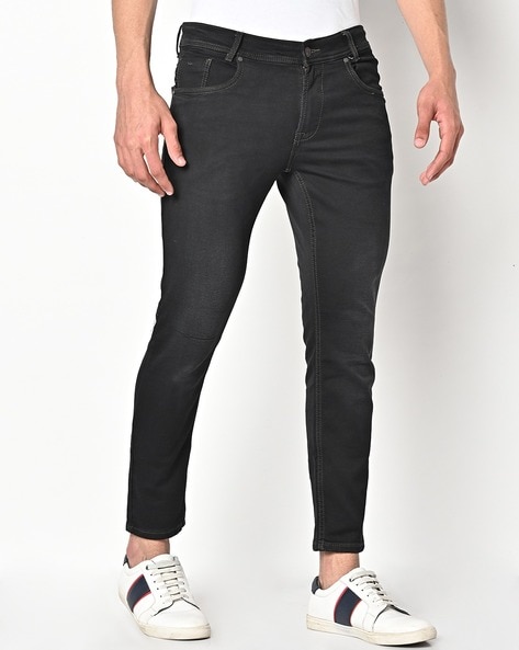 Buy PODGE Men's Slim Fit Black Jeans Online at Best Prices in India -  JioMart.