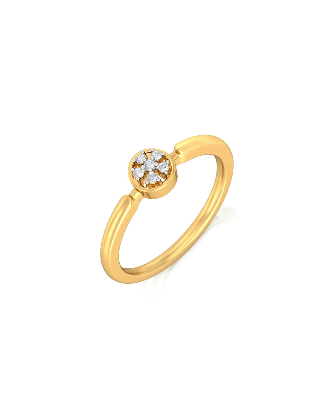 Isabel Bernard De La Paix Inaya 14 Carat Gold Ring | diamond 0.01 ct |  IBD330027 - Jewellery