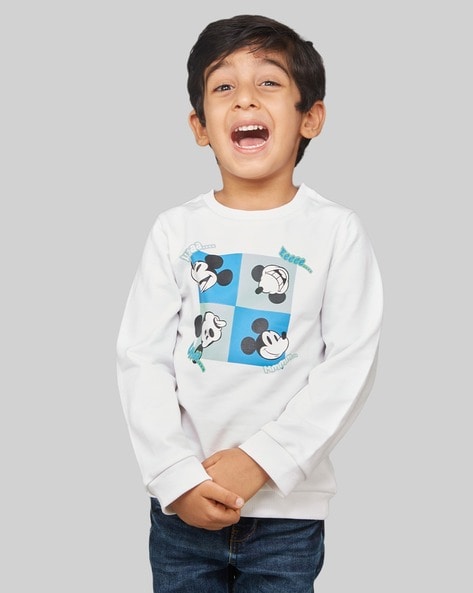 Boys on sale mickey sweatshirt