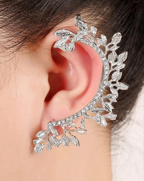 Buy Vembley Korean Flower Ear Cuff Wrap Crawler Stud Earrings For Women And  Girls 2 PcsSet Online at Best Prices in India  JioMart