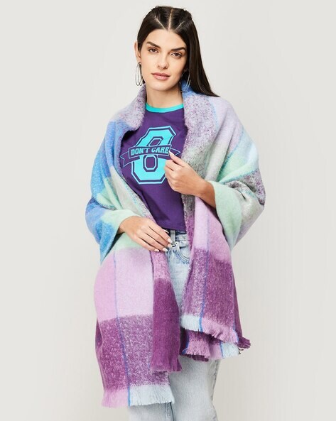 Colourblock Polyester Stole Price in India