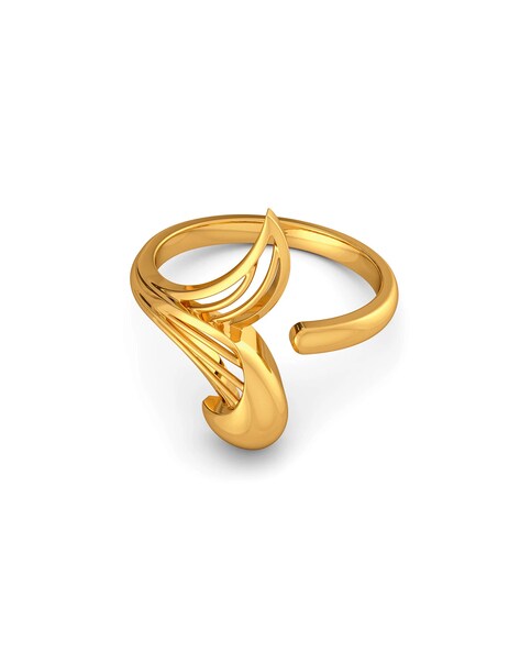 Buy Yellow Gold Rings for Women by Melorra Online 