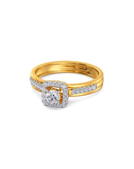 Romance Solitaire Semi-Mount Diamond Ring 160064-RD100Y - Emerald Lady  Jewelry