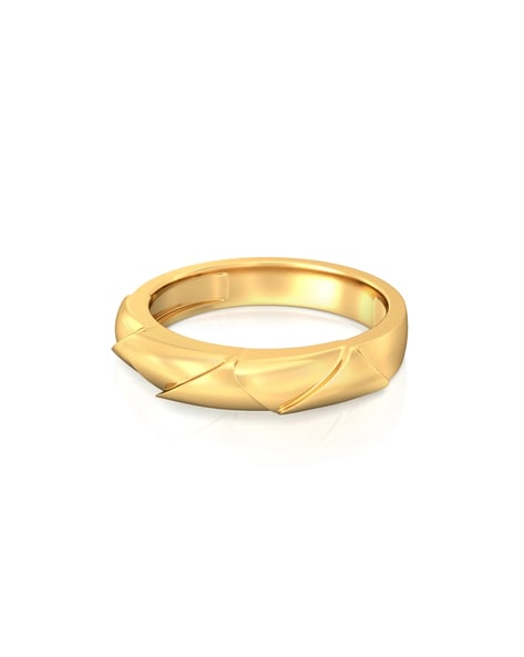 Luna Diadem Moon Phase Stacking Chevron Wedding Ring - Yellow Gold, Ro –  Swank Metalsmithing