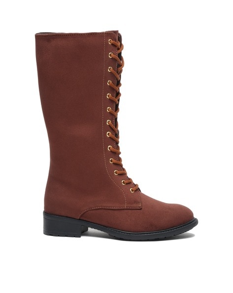 Bruno Manetti Round-Toe Mid-Calf Length Boots