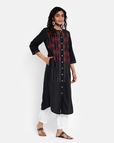 Fabindia store black kurta