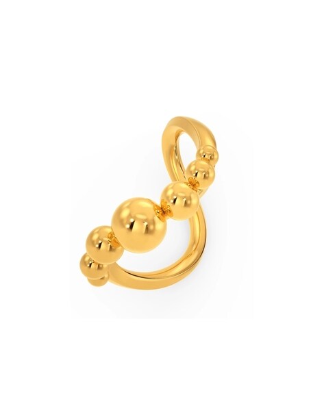 Letter X 14KT Yellow Gold Initial Ring
