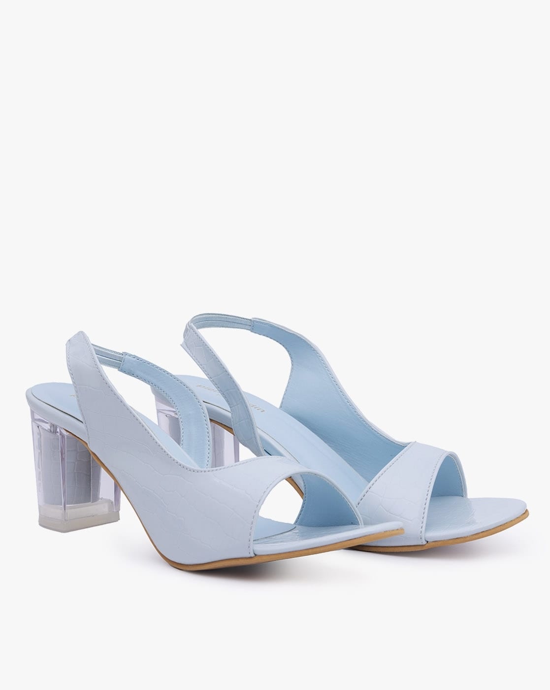 Light blue sandals on sale heels