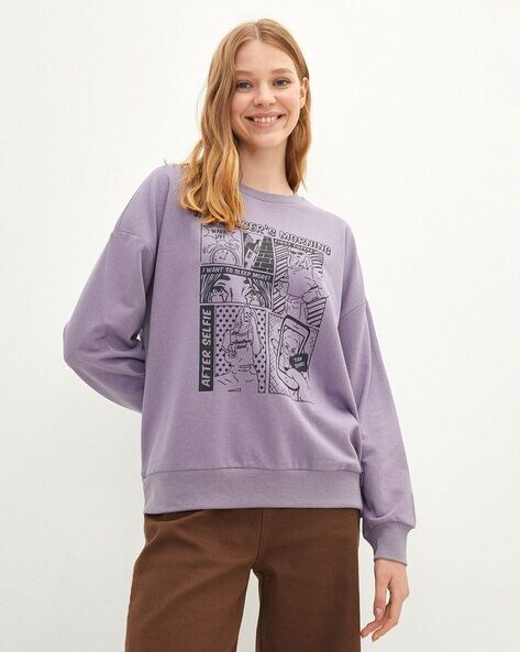 Buy Purple Sweatshirt & Hoodies for Women by LC Waikiki Online