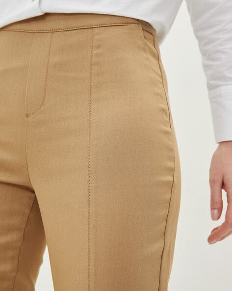 Elastic Waist Carrot Pants Casual Versatile Pants Pockets - Temu