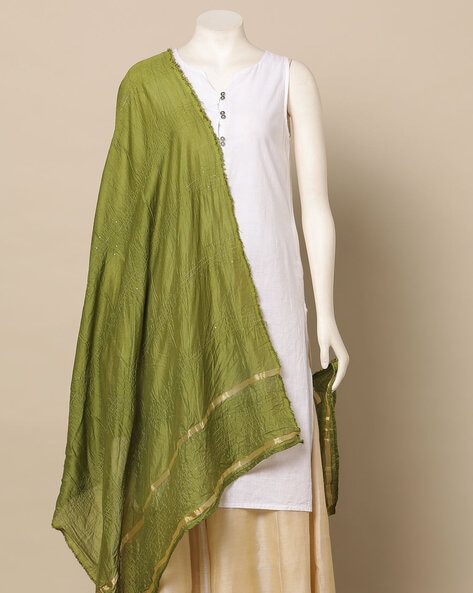 South Silk Sequined Dupatta Price in India