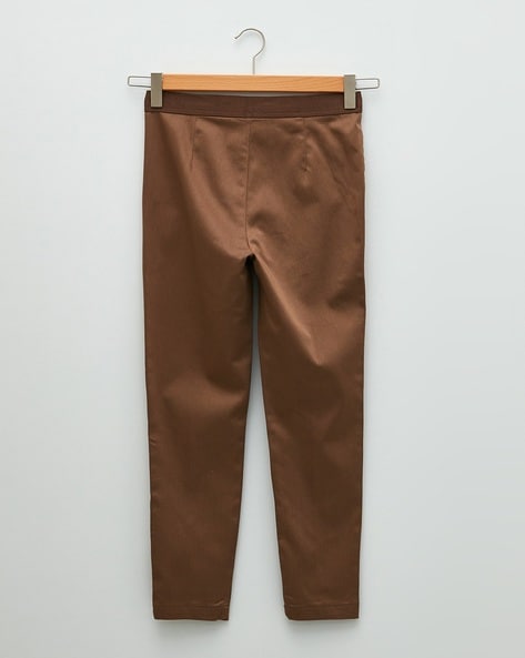 Yicheng Huayi 2024 Spring New Style Simple Loose and Versatile Carrot Pants  Pleated Waist Design Trousers
