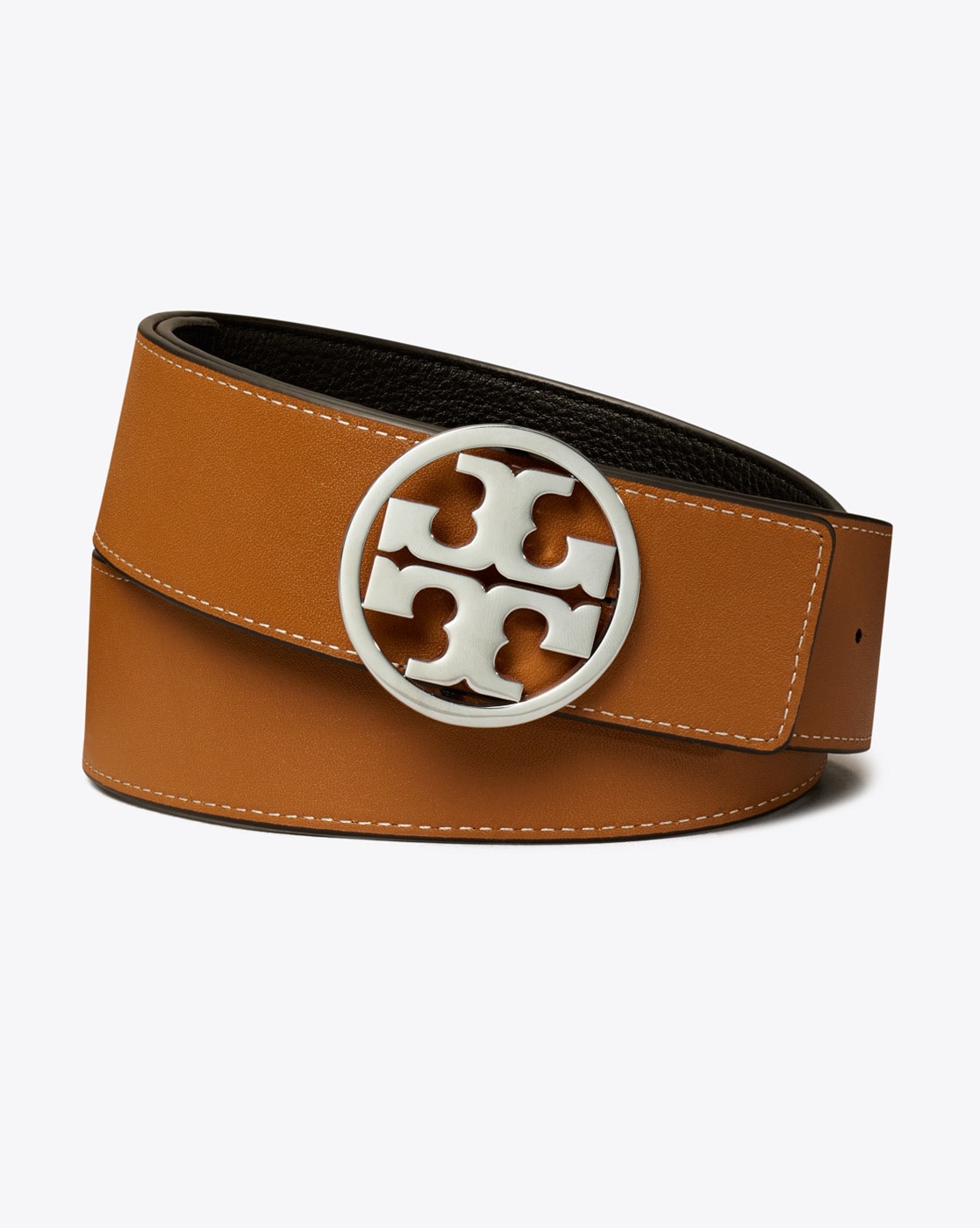 Tory Burch Britten reversible logo popular 1.5” belt size S 29